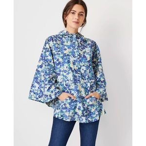 Ann Taylor | Springy Floral Rain Poncho Size M/L